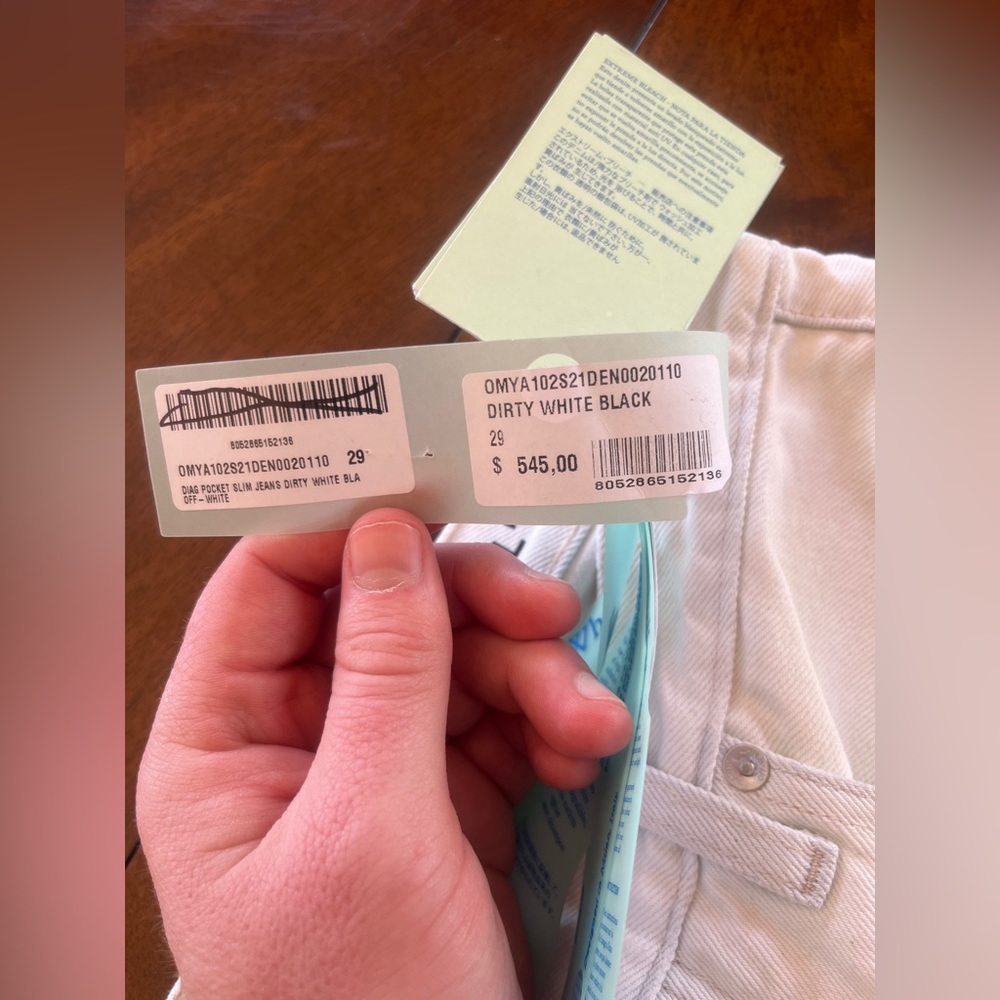 Off White Diag Pocket slim jean